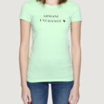 T-shirt Armani Exchange  Verde ice - Foto 5