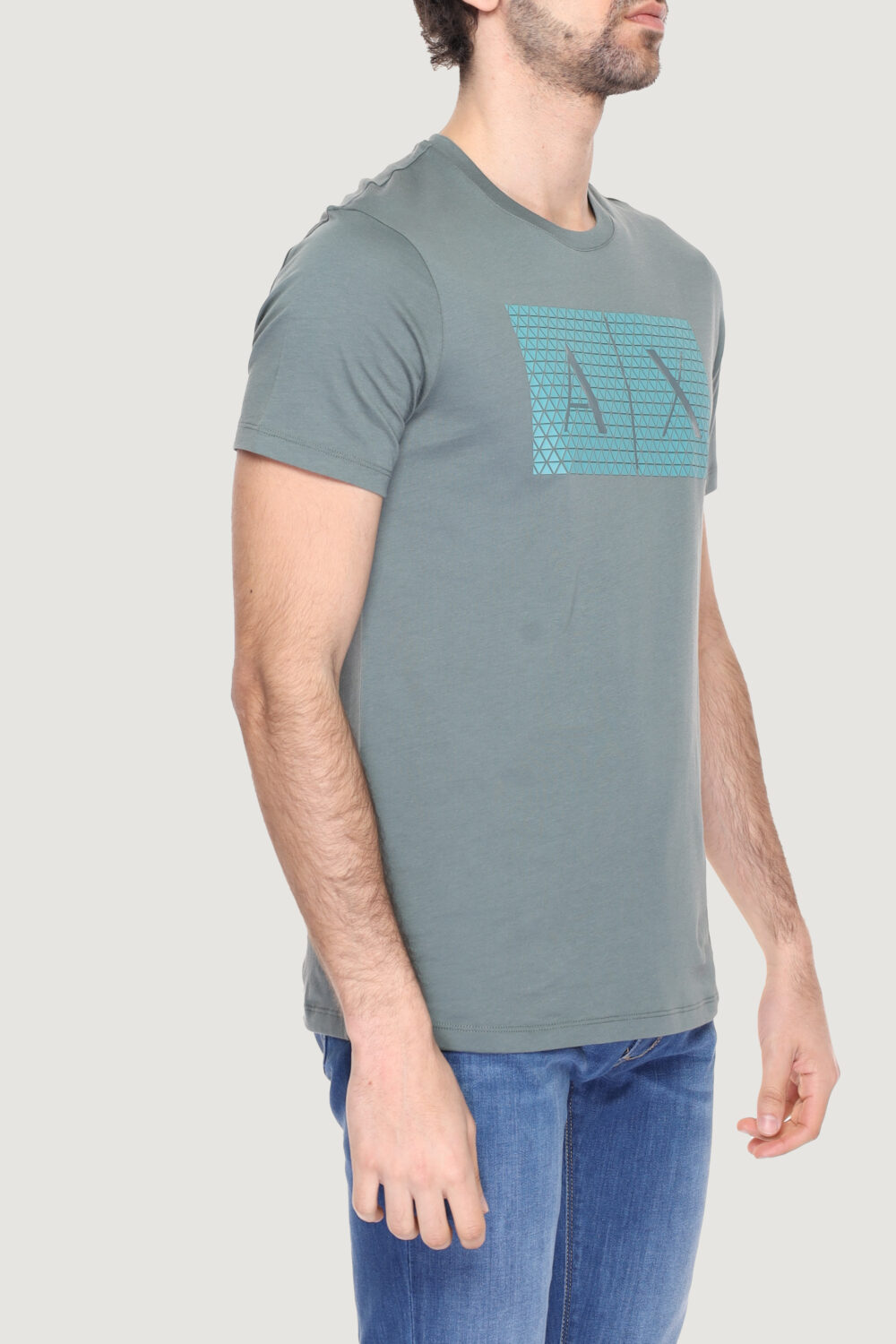 T-shirt Armani Exchange  VERDE SALVIA - Foto 3
