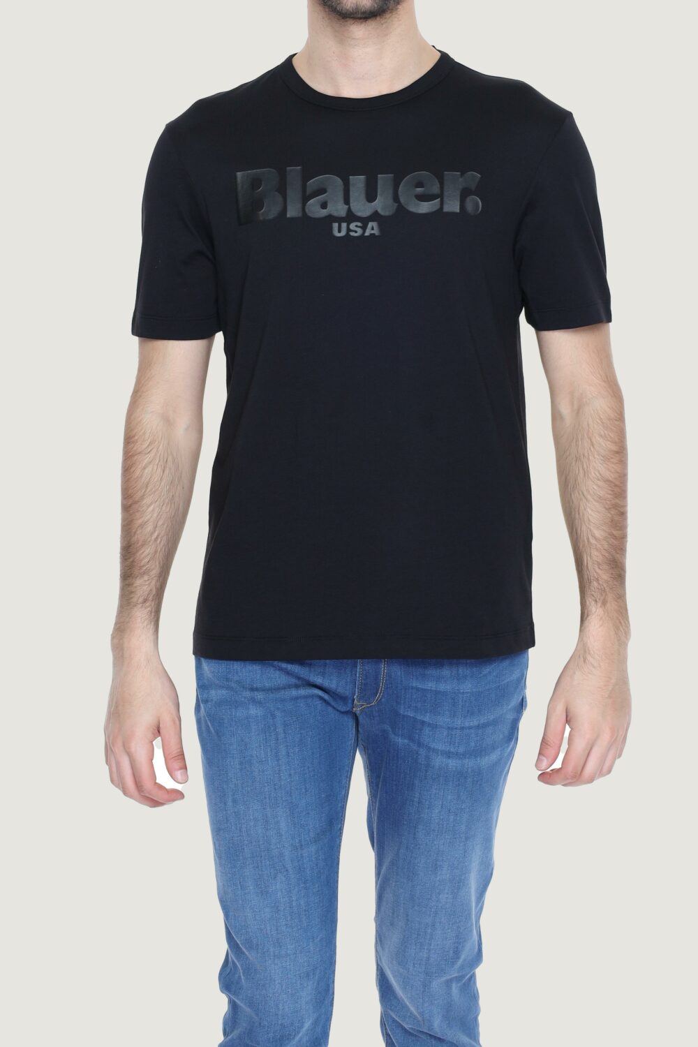 T-shirt Blauer.  Nero - Foto 1