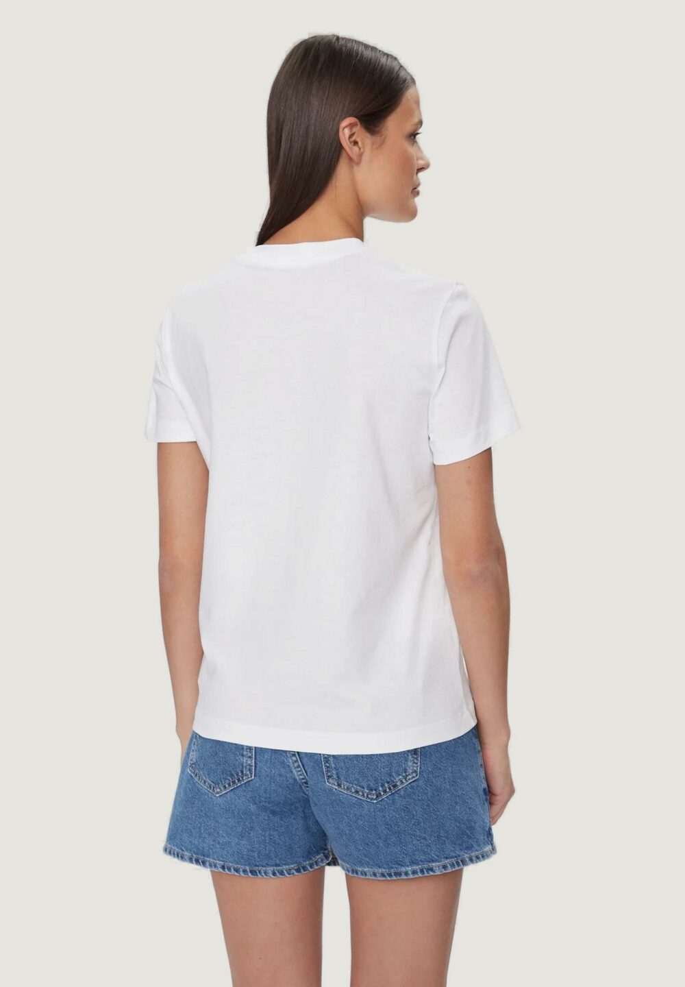 T-shirt Calvin Klein Jeans DIFFUSED MONOLOGO Bianco - Foto 3