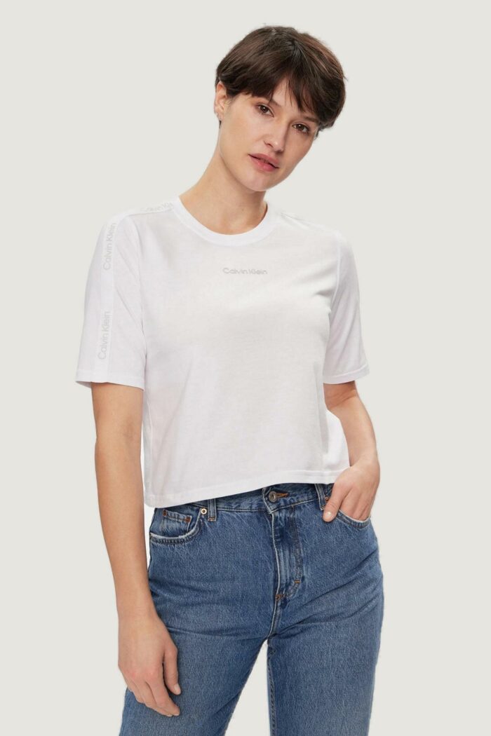 T-shirt Calvin Klein Sport PW – SS Crop Bianco