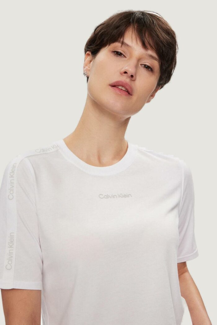 T-shirt Calvin Klein Sport PW – SS Crop Bianco