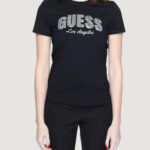 T-shirt Guess RN SEQUINS LOGO Nero - Foto 1