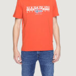T-shirt Napapijri S-AYLMER Arancione - Foto 1