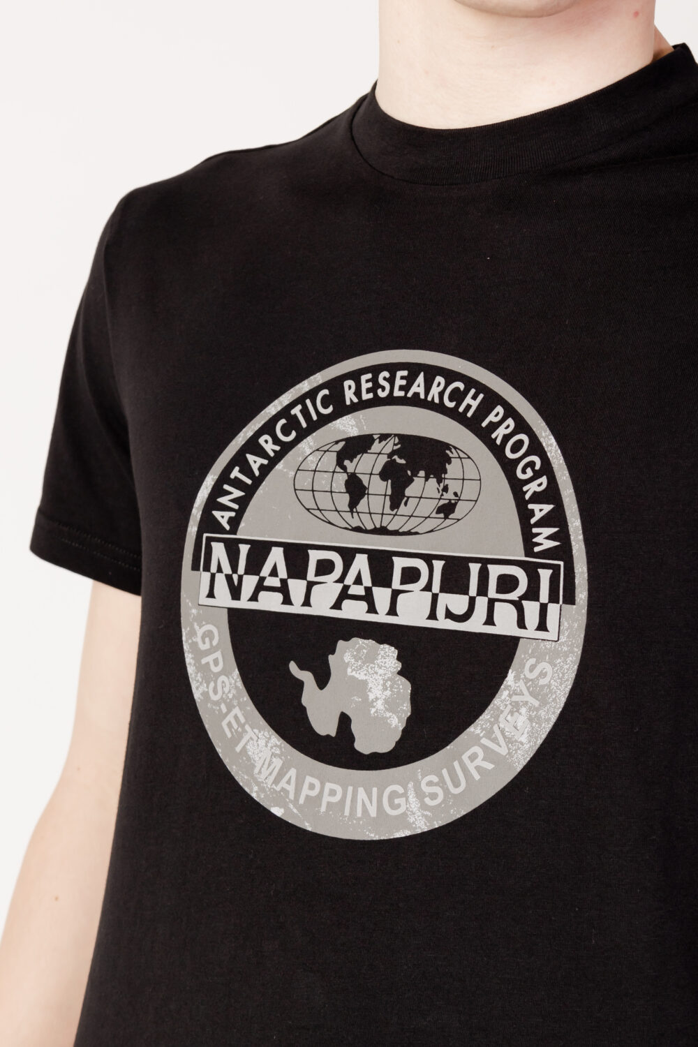 T-shirt Napapijri S-BOLLO SS Nero - Foto 2