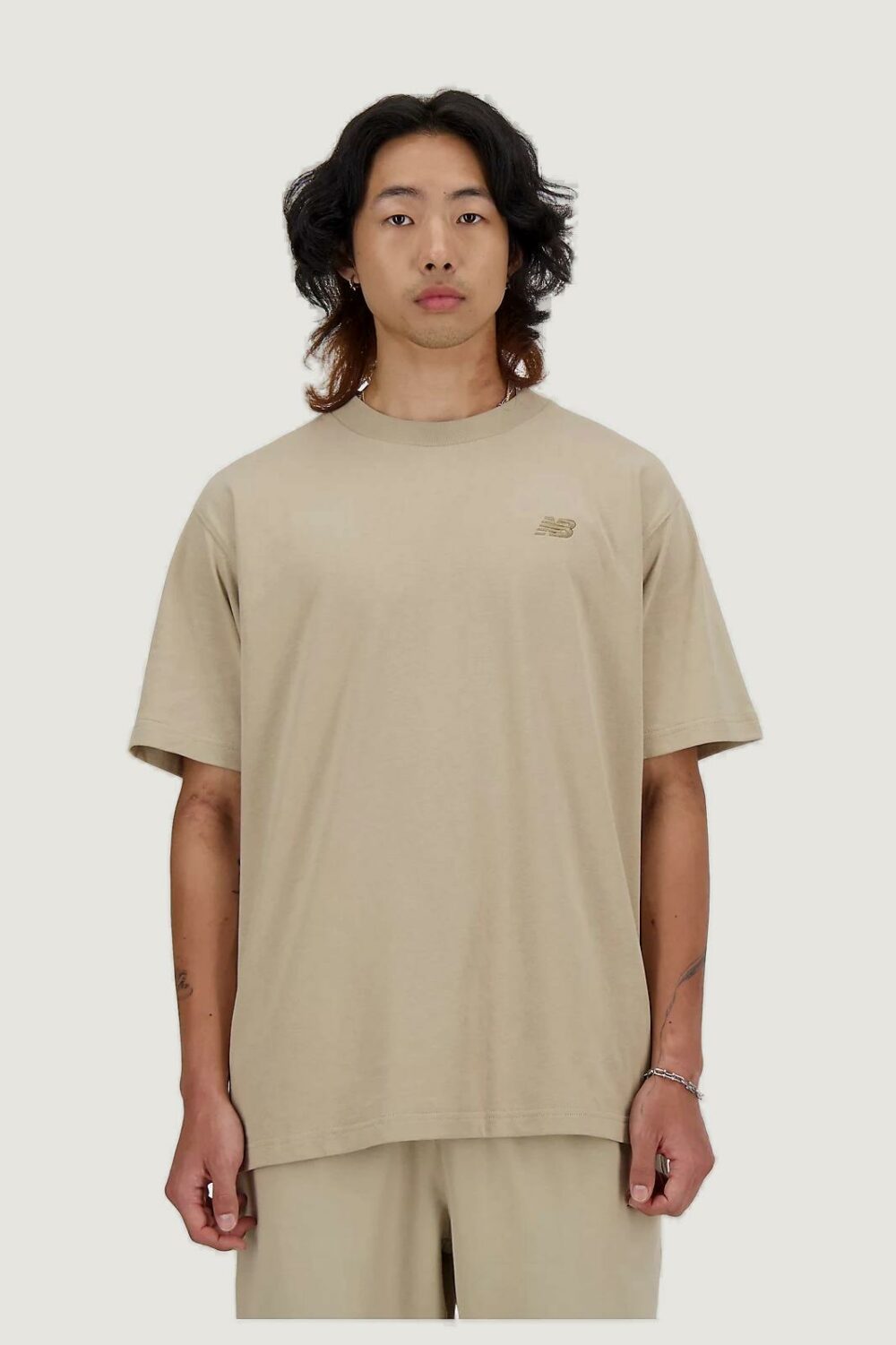 T-shirt New Balance 41533 Beige - Foto 5