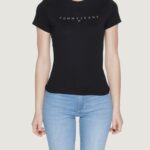 T-shirt Tommy Hilfiger Jeans SLIM TONAL LINEA Nero - Foto 1