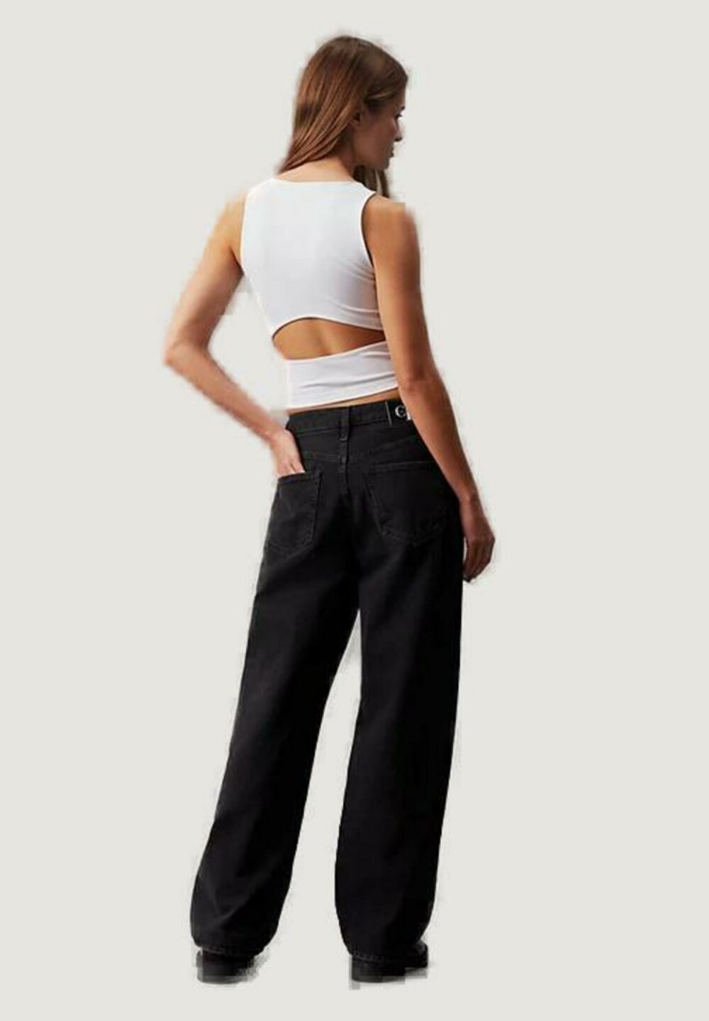 Top Calvin Klein Jeans ARCHIVAL MILANO Bianco - Foto 3