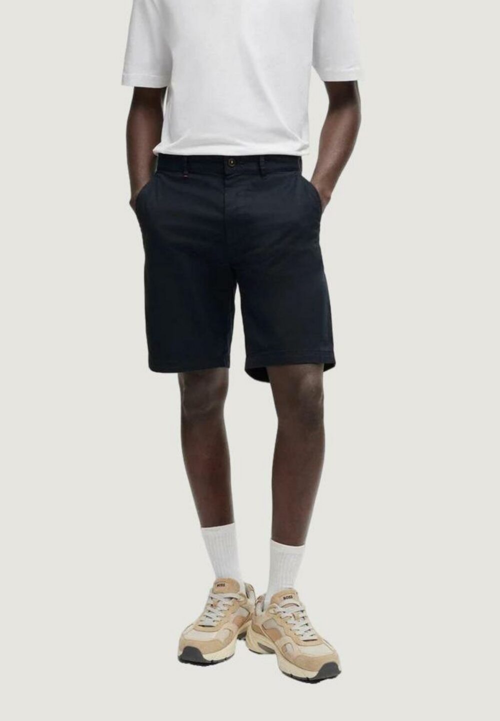 Bermuda Boss Chino-slim-Shorts 10248647 01 Blue scuro - Foto 1