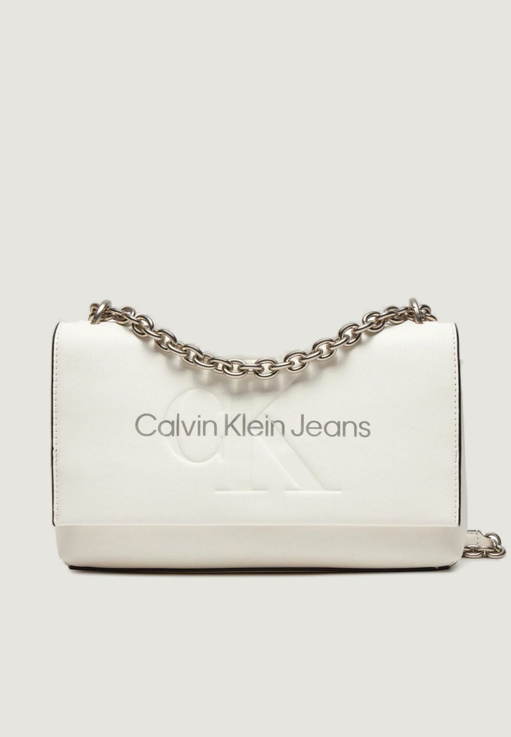 Borsa Calvin Klein Jeans SCULPTED EW FLAP CONV25 MONO Bianco - Foto 2