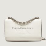 Borsa Calvin Klein Jeans SCULPTED EW FLAP CONV25 MONO Bianco - Foto 2