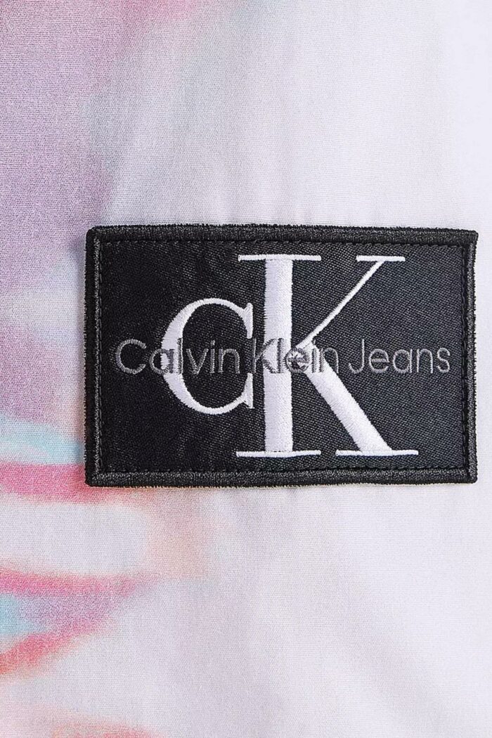 Camicia manica corta Calvin Klein DIFFUSED AOP SS Fuxia