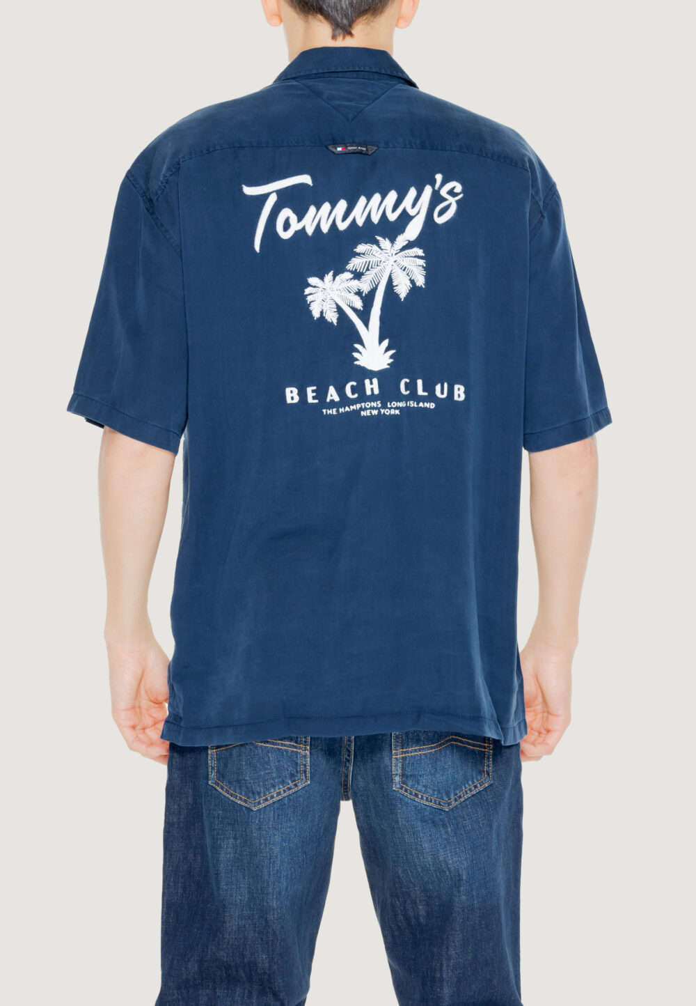 Camicia manica corta Tommy Hilfiger Jeans RLX GRAPHIC RESO Blu - Foto 2
