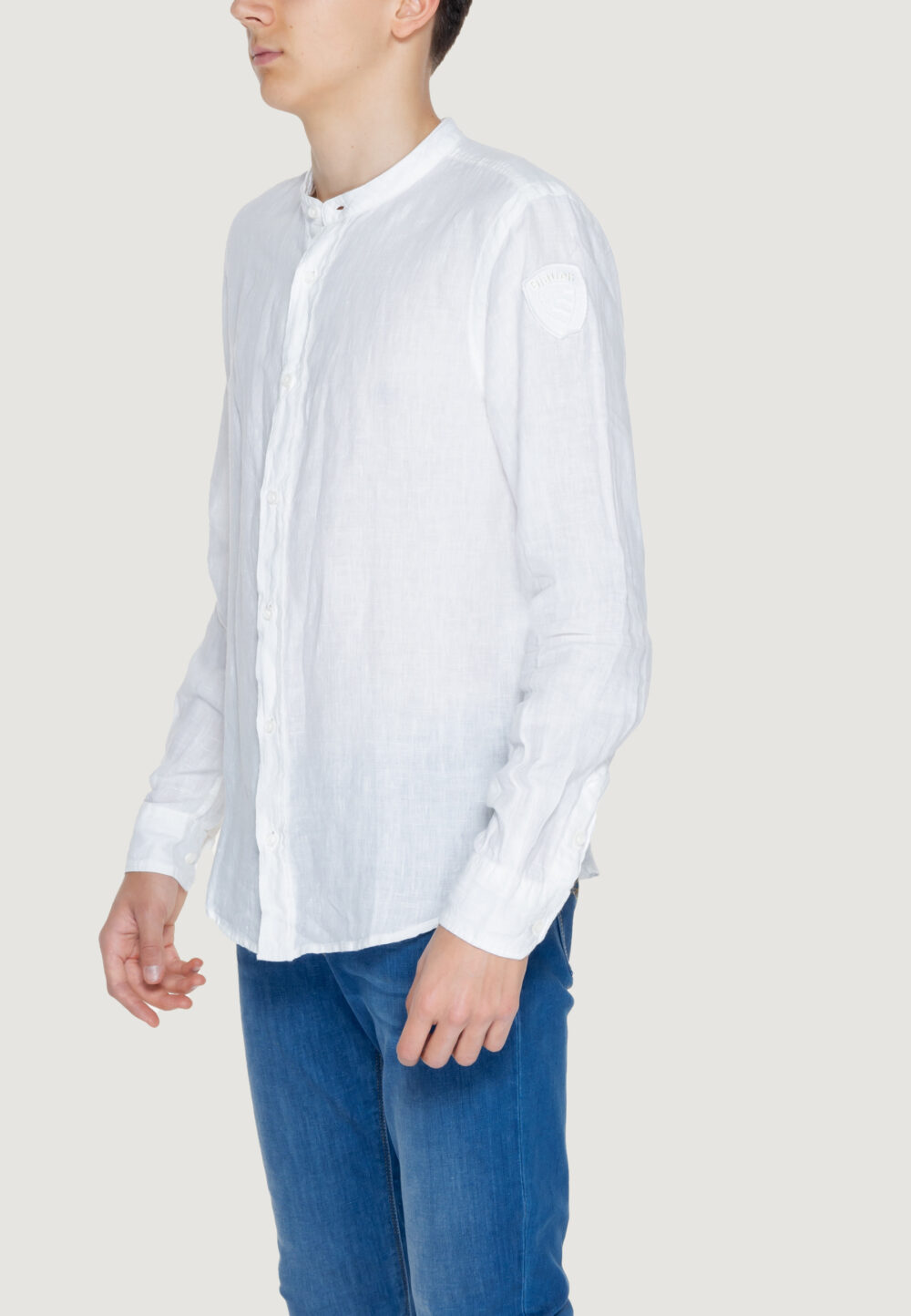 Camicia manica lunga Blauer.  Bianco - Foto 4