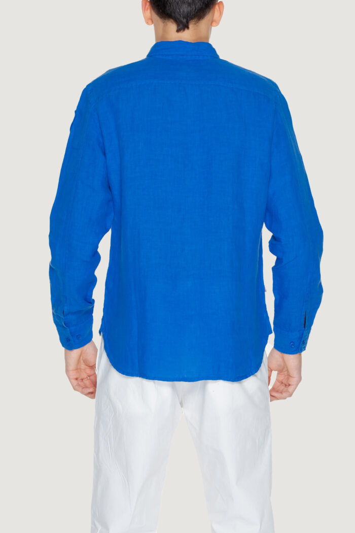 Camicia manica lunga Blauer  Blu