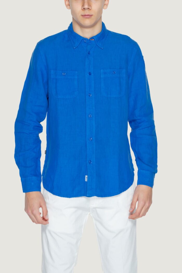 Camicia manica lunga Blauer  Blu