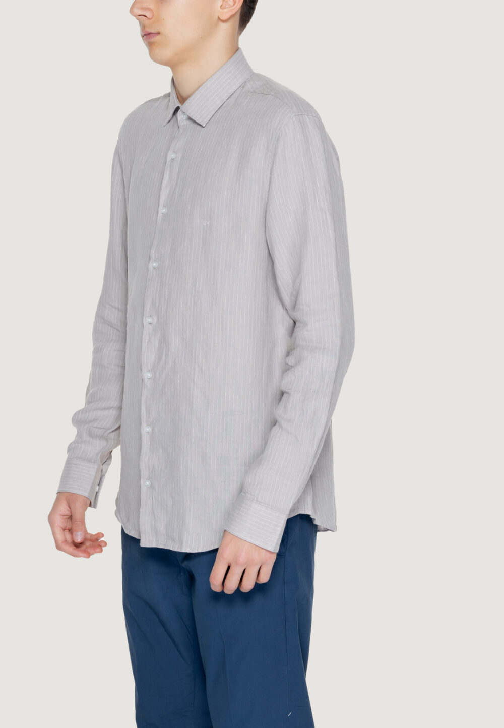 Camicia manica lunga Calvin Klein  Beige - Foto 3
