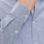Camicia manica lunga Tommy Hilfiger Jeans REG LINEN BLEND Denim chiaro - Foto 4