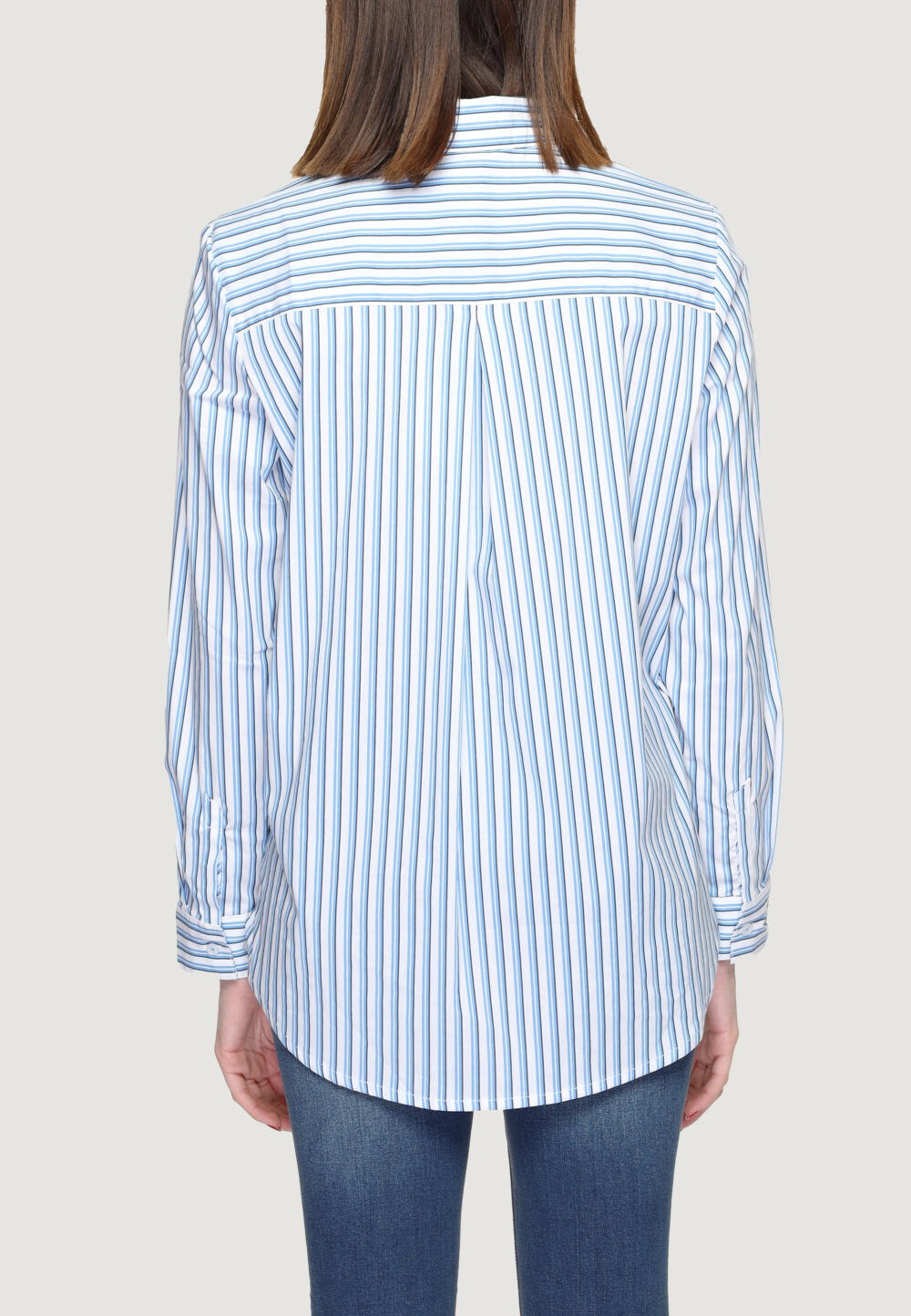Camicia manica lunga Street One QR Striped business blouse Celeste - Foto 2