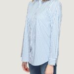 Camicia manica lunga Street One QR Striped business blouse Celeste - Foto 5