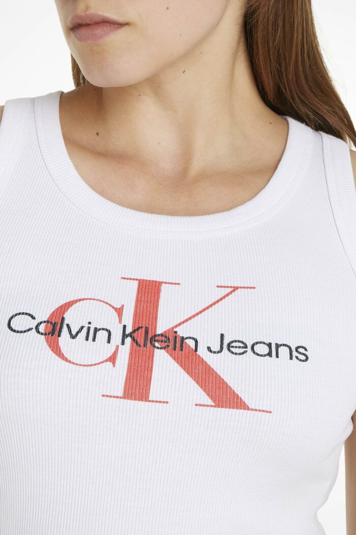 Canotta Calvin Klein ARCHIVAL MONOLOGO Bianco
