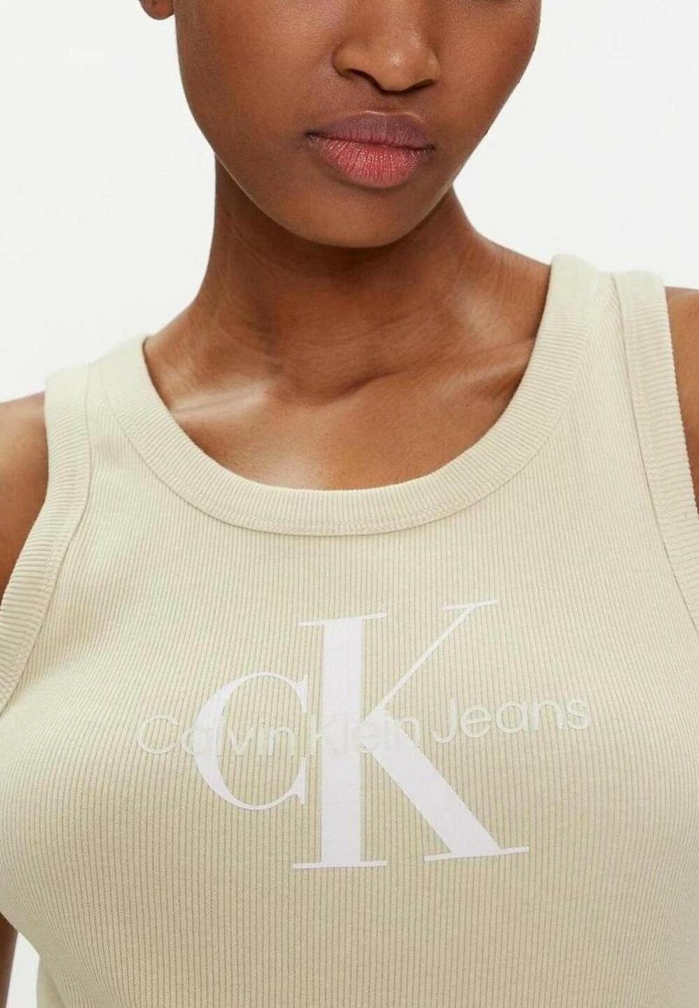 Canotta Calvin Klein Jeans ARCHIVAL MONOLOGO Verde - Foto 2