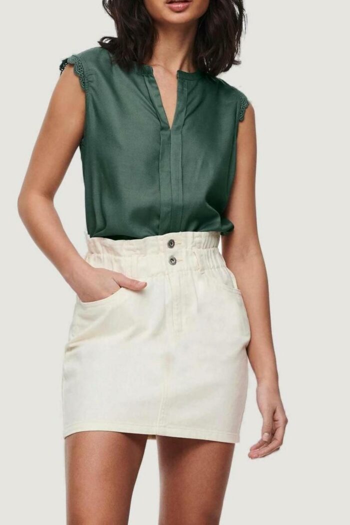 Canotta Only Kimmi S/L Top Wvn Noos VERDE SALVIA