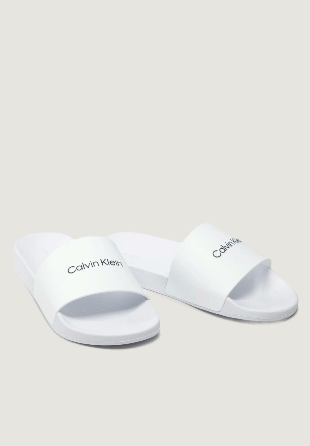 Ciabatte Calvin Klein POOL SLIDE RUBBER Bianco - Foto 5