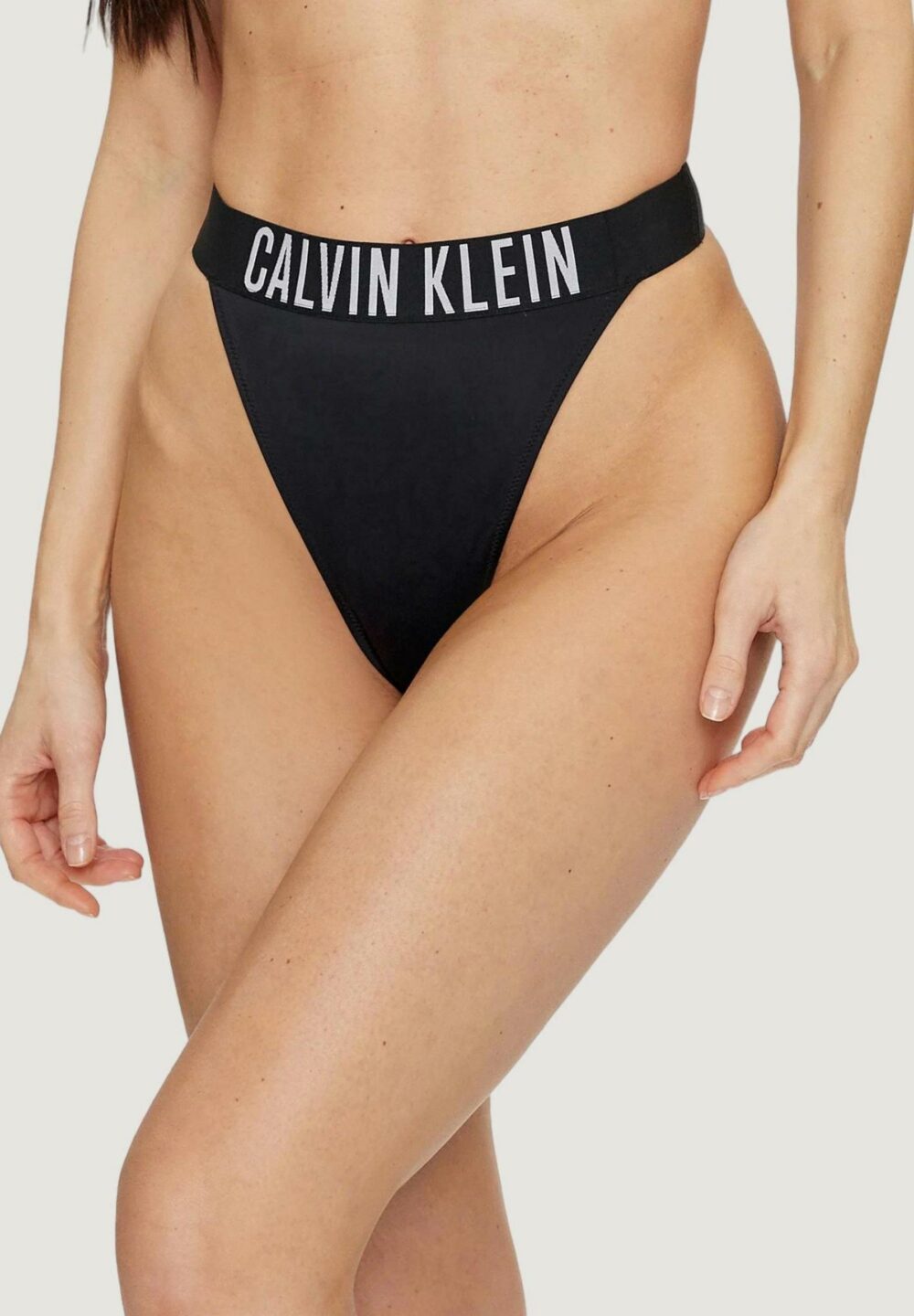 Costume da bagno Calvin Klein THONG-NYLON Nero - Foto 1