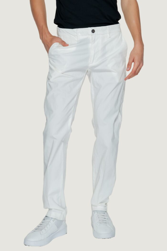 Pantaloni Borghese Chino Todi Bianco