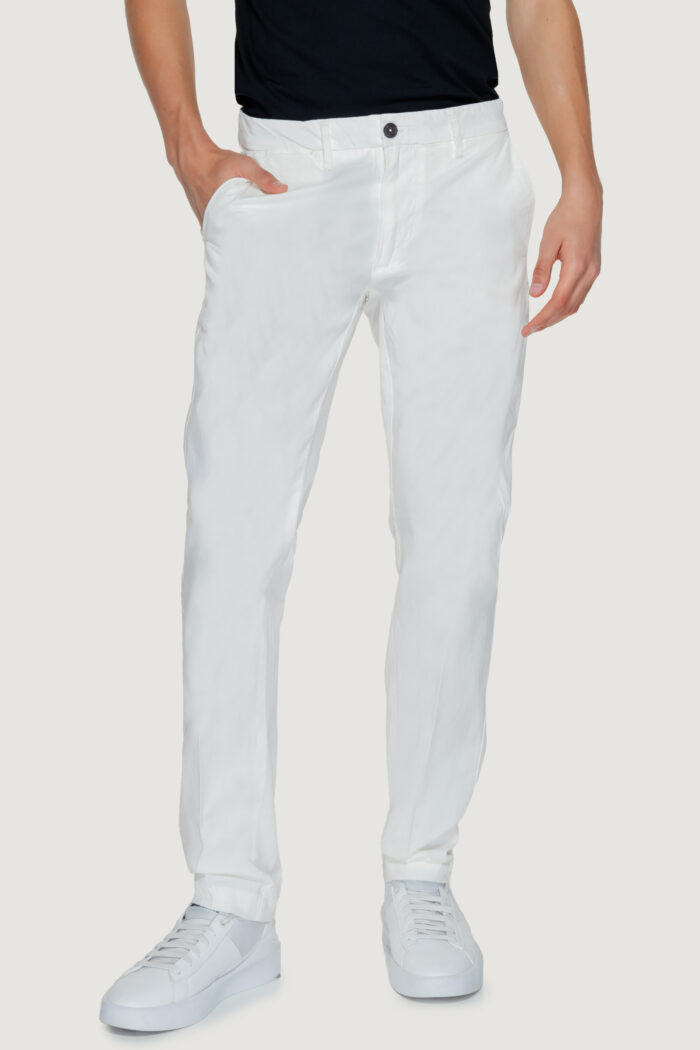 Pantaloni Borghese Chino Todi Bianco
