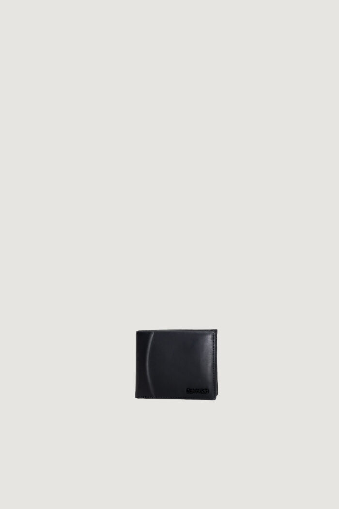Portafoglio con portamonete Calvin Klein MINIMAL FOCUS BIFOLD Nero
