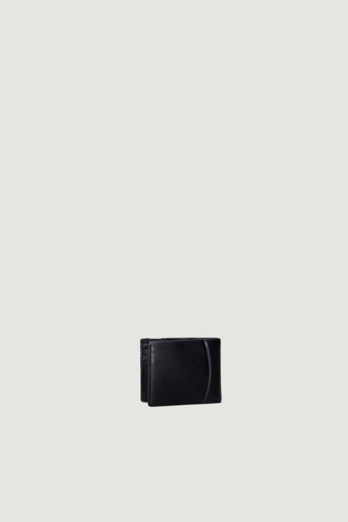 Portafoglio con portamonete Calvin Klein MINIMAL FOCUS BIFOLD 6CC W/BILL Nero