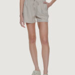 Shorts Only Onlcaro Mw Linen B Pull-Up Cc Beige - Foto 1