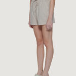 Shorts Only Onlcaro Mw Linen B Pull-Up Cc Beige - Foto 3