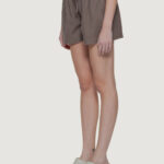 Shorts Only Onlcaro Mw Linen B Pull-Up Cc Marrone - Foto 4