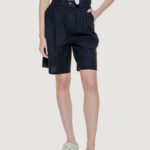 Shorts Only Onlcaro Hw Wide Linen Bl Cc Tlr Nero - Foto 1