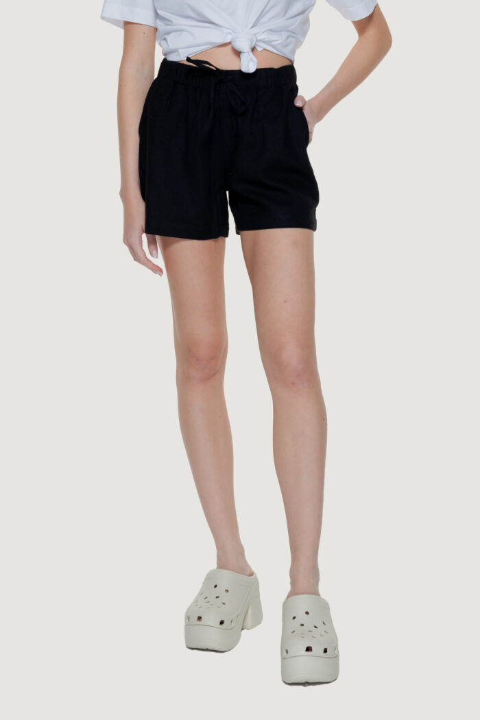 Shorts Only Onlcaro Mw Linen B Pull-Up Cc Nero – 15314055