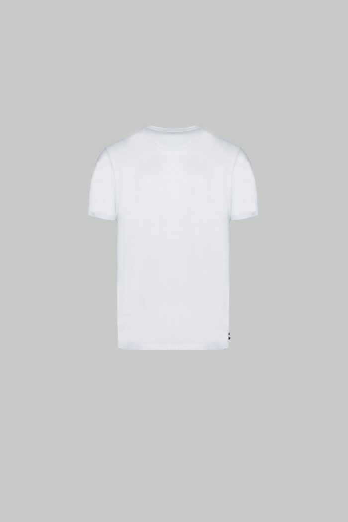 T-shirt Aquascutum ACTIVE CLUB CHECK PATCH T-SHIRT Bianco