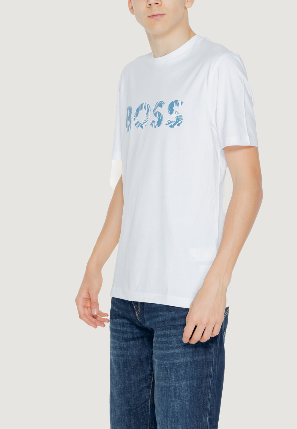 T-shirt Boss Te_Bossocean 10249510 01 Bianco - Foto 3
