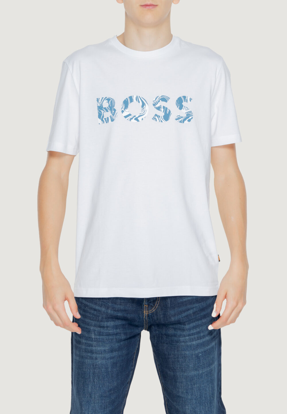 T-shirt Boss Te_Bossocean 10249510 01 Bianco - Foto 5