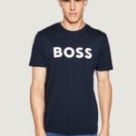 T-shirt Boss THINKING 1 Blue scuro - Foto 1
