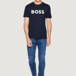 T-shirt Boss THINKING 1 Blue scuro - Foto 4