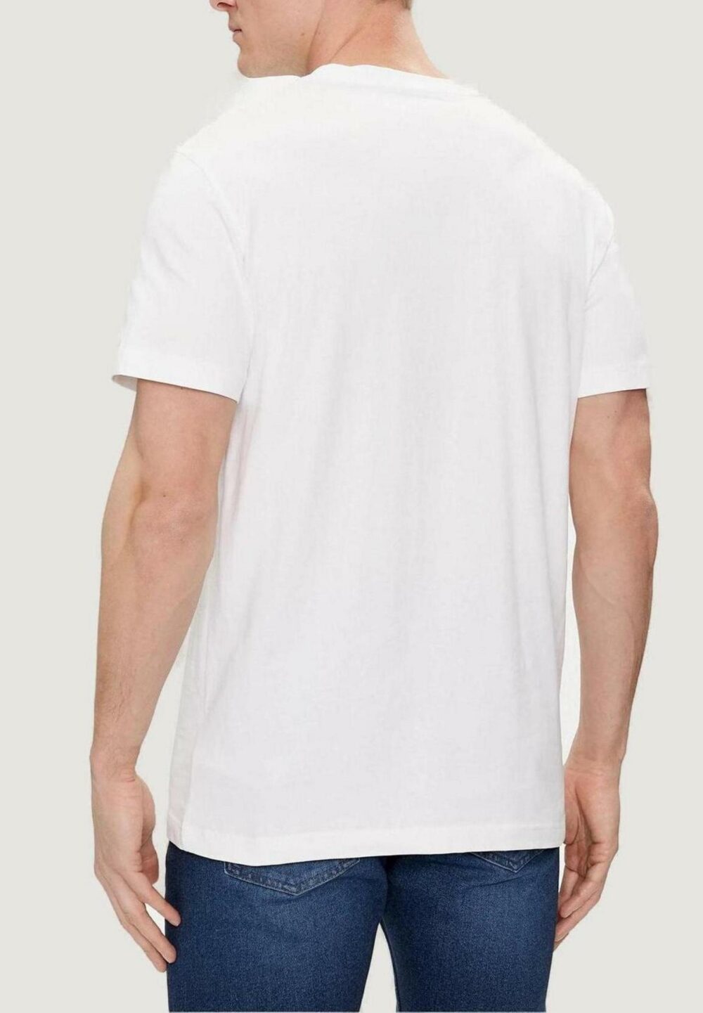 T-shirt Calvin Klein Jeans DISRUPTED OUTLINE Bianco - Foto 3