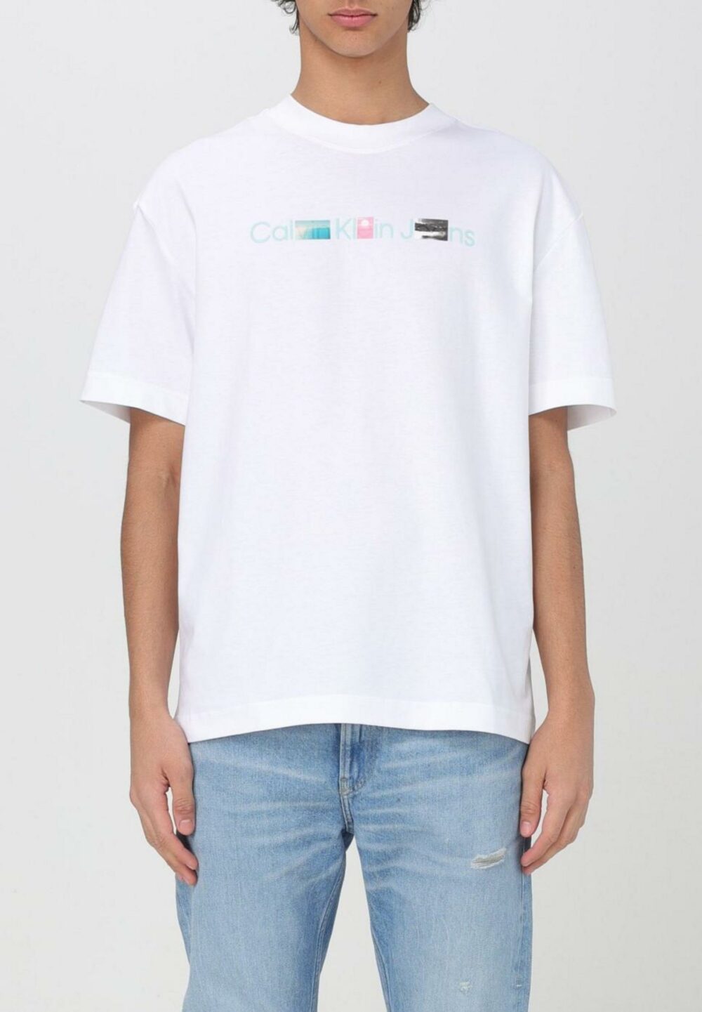 T-shirt Calvin Klein Jeans  Bianco - Foto 1