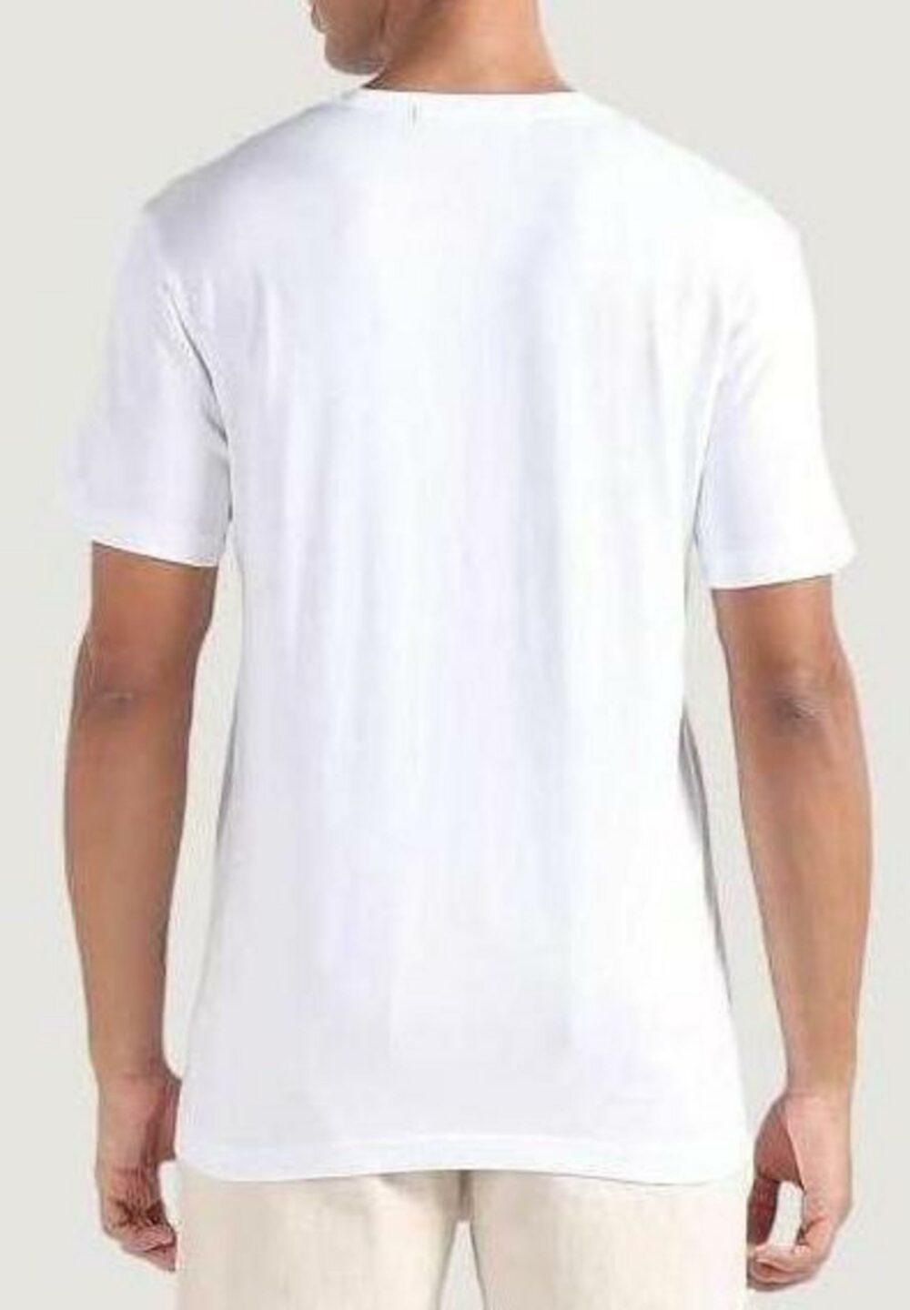 T-shirt Calvin Klein Jeans MONOGRAM ECHO Bianco - Foto 3