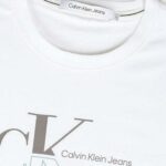 T-shirt Calvin Klein Jeans MONOGRAM ECHO Bianco - Foto 2