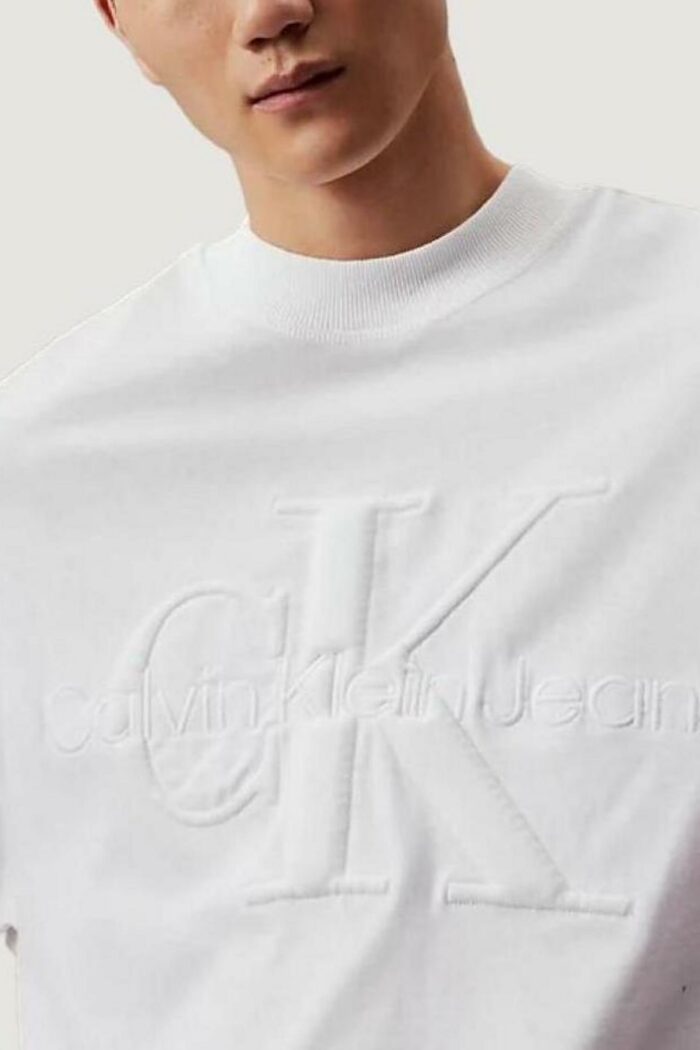 T-shirt Calvin Klein PREMIUM MONOLOGO Bianco