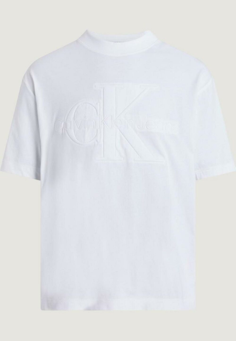T-shirt Calvin Klein Jeans PREMIUM MONOLOGO Bianco - Foto 5