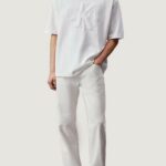 T-shirt Calvin Klein Jeans PREMIUM MONOLOGO Bianco - Foto 4